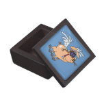 funny flying pig flyer cartoon premium jewelry boxes
