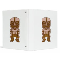 funny football tiki graphic vinyl binder