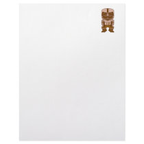 funny football tiki graphic letterhead