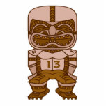 funny football tiki graphic photo cut out