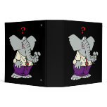 funny forgetful elephant cartoon binders
