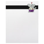funny forgetful elephant cartoon personalized letterhead