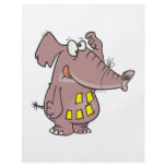 funny forgetful elephant with sticky notes personalized flyer