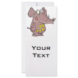 funny forgetful elephant with sticky notes rack cards