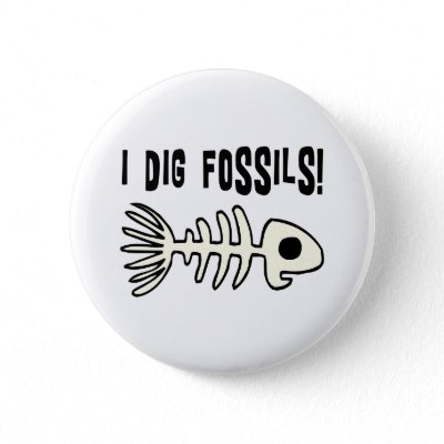 Funny Fossil Gift Item Button