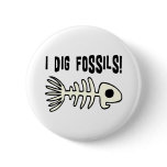 Funny Fossil Gift Item Button