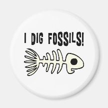 Funny Fossil Gift Item Fridge Magnet
