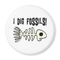 Funny Fossil Gift Item Fridge Magnet
