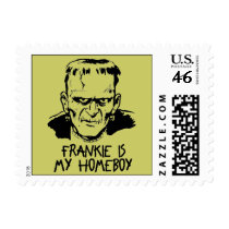 Funny Frankenstein Halloween Postage Stamps