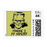 Funny Frankenstein Halloween Postage Stamps