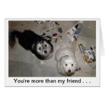 Funny Friend Puppy Birthday Card