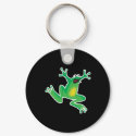 funny frightened frog keychains