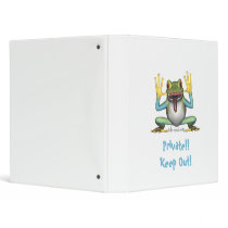 Funny Frog binder