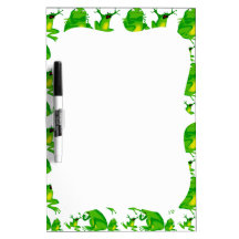 Funny Frog Emotions Angry Mad Curious Scared Frogs Dry-Erase Boards