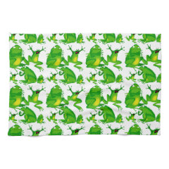 Funny Frog Emotions Mad Curious Scared Frogs Kitchen Towels