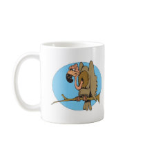 funny frowning vulture coffee mugs