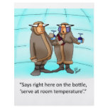Funny Frzen Wine Cartoon Gift! flyers