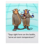 Funny Frzen Wine Cartoon Gift! Letterhead