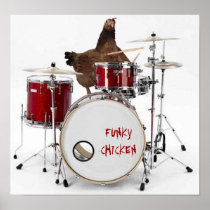 Funny  FUNKY CHICKEN poster