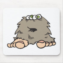 funny furry bigfoot monster mousepads