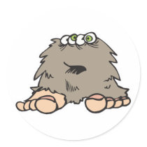 funny furry bigfoot monster stickers by doonidesigns funny furry bigfoot monster stickers