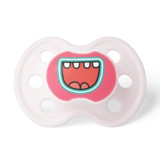 Funny Gag Baby Monster Mouth Smile Baby Pacifier