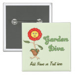 Funny Garden Diva - Customize Pins