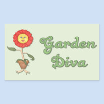 Funny Garden Diva stickers