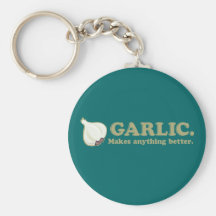 Funny Garlic Keychain
