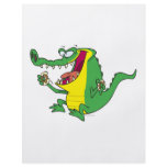 funny gator alligator eating donuts flyers