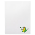 funny gator alligator eating donuts custom letterhead