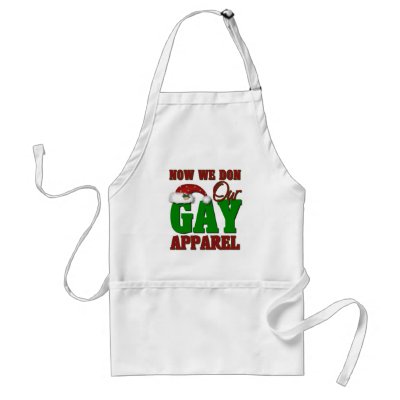 Funny Gay Christmas Gift aprons