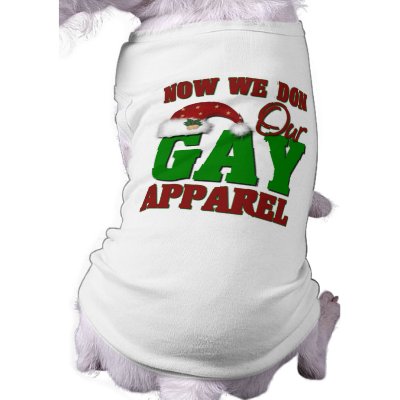 Funny Gay Christmas Gift pet clothing