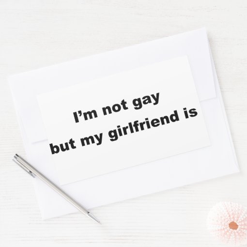 Funny Gay Slogan Rectangular Sticker Zazzle