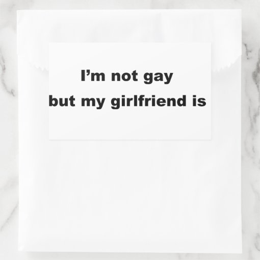 Funny Gay Slogan Rectangular Sticker Zazzle
