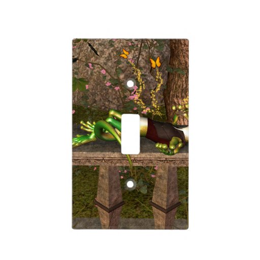 Funny gecko light switch cover