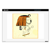 Funny geek egyptian empress 15" laptop skins