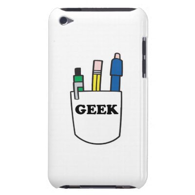 funny GEEK pocket protector graphic Ipod Touch Covers Casemate_case funny GEEK pocket protector graphic Ipod Touch Covers Casemate_case