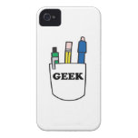 funny GEEK pocket protector graphic Iphone 4 Case-mate Case