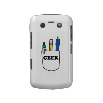 funny GEEK pocket protector graphic Blackberry Bold Case Casemate_case