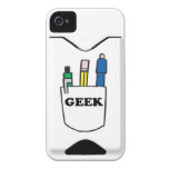 funny GEEK pocket protector graphic Id Iphone 4 Covers