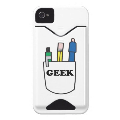 funny GEEK pocket protector graphic Id Iphone 4 Covers Casemate_case funny GEEK pocket protector graphic Id Iphone 4 Covers Casemate_case
