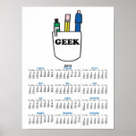 funny GEEK pocket protector graphic posters