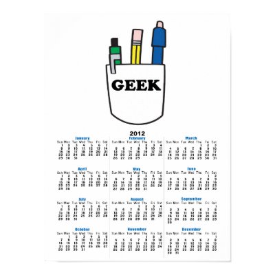 funny GEEK pocket protector graphic Poster Zazzle_print