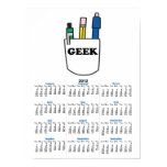 funny GEEK pocket protector graphic Poster