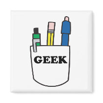 Funny GEEK Pocket Protector magnets by geekme Funny GEEK Pocket Protector magnets