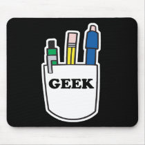 Funny GEEK Pocket Protector mousepads
