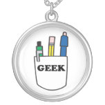 Funny GEEK Pocket Protector Pendant