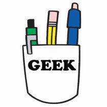 Funny GEEK Pocket Protector photo sculptures