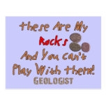 Funny Geologist Gifts "These Are My Rocks" Postcards